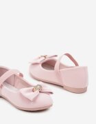  Balerini Roze Plate cu Fundă Brant din Piele și Curea Decorativă Daivon