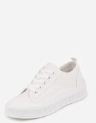 ballada Adidași Albi Basic cu Talpă cu Striații Laurinatea