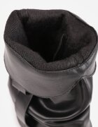 ballada Botine Cowboy Negre Încrețite cu carâmb tip crac de pantalon Ilosa