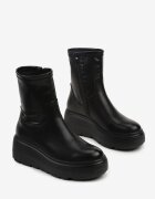 ballada Botine Negre cu platformă în stil Grunge Firivine