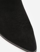 ballada Botine Negre cu toc stil cowboy cu sclipici Remitha