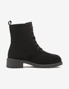 ballada Botine Negre stil worker în Stil Clasic Sorrie