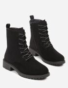 ballada Botine Negre stil worker în Stil Clasic Sorrie
