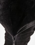 ballada Cizme Negre Cu încrețituri Peste genunchi Clafira