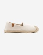 ballada Espadrile Bej cu Decorațiuni din Împletitură și Inserție Elastică Nelithae