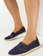 ballada Espadrile bleumarin ajurate cu împletitură de iută Adateia