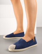ballada Espadrile bleumarin cu ornamente din împletitură și inserție elastică Nelithae