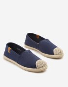 ballada Espadrile bleumarin cu ornamente din împletitură și inserție elastică Nelithae