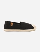 ballada Espadrile Negre cu Decorațiuni din Împletitură și Inserție Elastică Nelithae