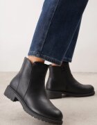 ballada Ghete casual pe talpă plată cu căptușeală termoizolantă Firena Negre