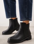 ballada Ghete casual pe talpă plată cu căptușeală termoizolantă Firena Negre