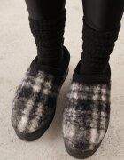 ballada Ghete de zăpadă Negre pe Talpă Groasă cu Carâmb Scurt în Carouri Clavera
