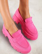 ballada Mocassini Fucsia pe talpă groasă Samil