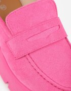 ballada Mocassini Fucsia pe talpă groasă Samil