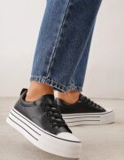ballada Pantofi sport pe talpă groasă cu linie clasică din imitație de piele Neurata Negri