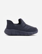 ballada Sneakers de iarnă bleumarin matlasate pe platformă groasă în relief Verta