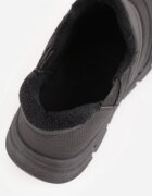 ballada Sneakers Negre Matlasate Ghete de zăpadă pe Platformă Groasă Embosată Verta