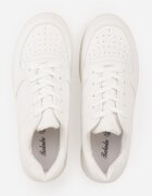 ballada Sneakersi Albi pe Platformă cu Talpă Striată și Perforații Artie