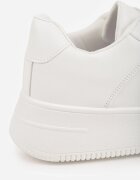 ballada Sneakersi Albi pe Platformă cu Talpă Striată și Perforații Artie