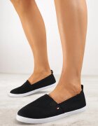 ballada Teniși Clasici Negru-Alb Vices Slip-on cu inserții elastice Teladiela
