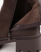 basida Botine pe platformă cu talpă joasă din material elastic Yaliefra Maro