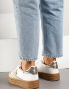 be.sport Adidași Auriu-Alb pe talpă de cauciuc cu model Geometric Tolionne