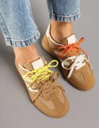 be.sport Adidași Maro cu Șireturi Duble și Model Geometric Telanielia