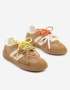 be.sport Adidași Maro cu Șireturi Duble și Model Geometric Telanielia