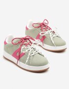 be.sport Adidași Verde-Fuchsia cu Model Geometric Tel Aviv