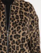 belcci Bluză Maro Imprimeu leopard cu adaos de in croi oversize Sintirra