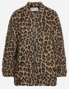 belcci Bluză Maro Imprimeu leopard cu adaos de in croi oversize Sintirra