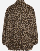 belcci Bluză Maro Imprimeu leopard cu adaos de in croi oversize Sintirra