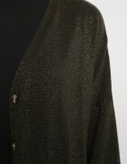 belcci Cardigan Verde Lung Deschis cu adaos de viscoză Decorat cu fir metalic Arsona