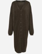 belcci Cardigan Verde Lung Deschis cu adaos de viscoză Decorat cu fir metalic Arsona