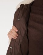 belcci Jachetă Maro stil cămașă matlasată cu guler de blană Seruna