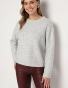 belcci Pulover Gri cu bumbac Decorat cu paiete Ceana