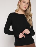 belcci Pulover Negru cu Vâscoză și Fibră Metalică Lillanova