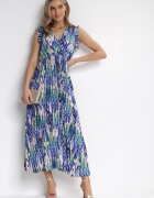 belcci Rochie Bleumarin Plisată cu Decolteu petrecut Bellan
