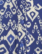 belcci Rochie cămașă bleumarin din viscoză decorată cu model ornamental Hoarna