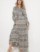 belcci Rochie Evazată Negru-Albă Cu șnur în talie Încheiată cu nasturi Biemarie