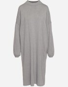 belcci Rochie Gri Dreaptă cu Viscoză Decorată cu Fir Metalic Arfalea