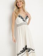 belcci Rochie Plic Albă cu In Vâscoză și Broderie Miliova