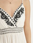 belcci Rochie Plic Albă cu In Vâscoză și Broderie Miliova
