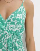 belcci Rochie Plisată Verde Maxi cu Decolteu petrecut și Talie elastică Ekeze