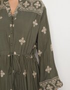 belcci Rochie Verde închisă cu bumbac șnur și broderie decorativă Felliova