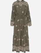 belcci Rochie Verde închisă cu bumbac șnur și broderie decorativă Felliova
