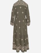 belcci Rochie Verde închisă cu bumbac șnur și broderie decorativă Felliova