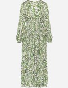 belcci Rochie Verde Maxi cu Elastic în Talie cu Model Mozaic Quirela