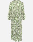belcci Rochie Verde Maxi cu Elastic în Talie cu Model Mozaic Quirela