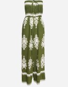 belcci Salopetă Verde din viscoză Fără mâneci cu model geometric Orceria